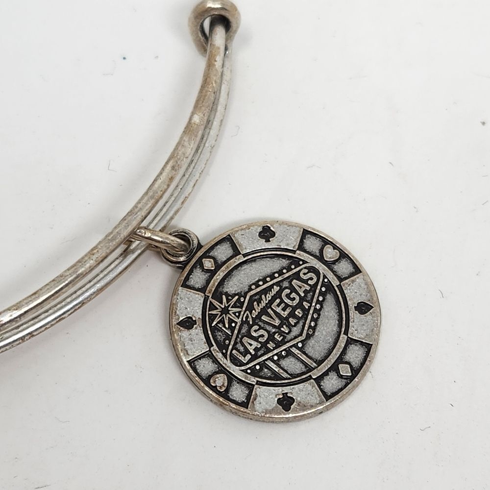 ALEX and ANI Las Vegas Bangle Bracelet Silver Tone - Picture 3 of 6